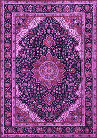 Medallion Purple Traditional Rug, tr527pur