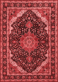 Medallion Red Traditional Rug, tr527red