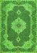 Medallion Green Traditional Rug, tr528grn