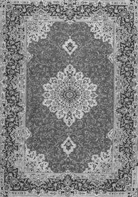 Medallion Gray Traditional Rug, tr528gry