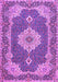 Medallion Purple Traditional Rug, tr528pur