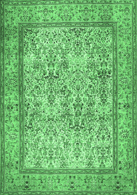 Persian Emerald Green Traditional Rug, tr529emgrn