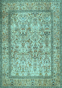 Persian Light Blue Traditional Rug, tr529lblu