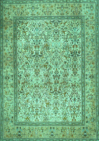 Persian Turquoise Traditional Rug, tr529turq