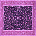 Square Persian Purple Traditional Rug, tr52pur
