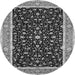 Square Persian Gray Traditional Rug, tr52gry