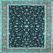 Square Persian Light Blue Traditional Rug, tr52lblu