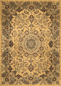 Medallion Brown Traditional Rug, tr530brn