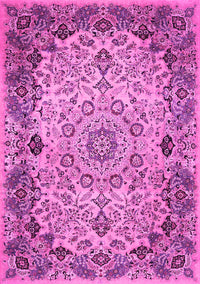 Medallion Pink Traditional Rug, tr530pnk