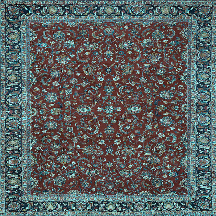 Square Persian Light Blue Traditional Rug, tr531lblu