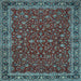 Square Persian Light Blue Traditional Rug, tr531lblu