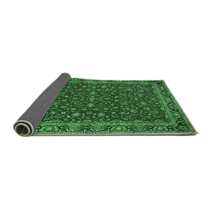 Sideview of Persian Emerald Green Traditional Rug, tr531emgrn