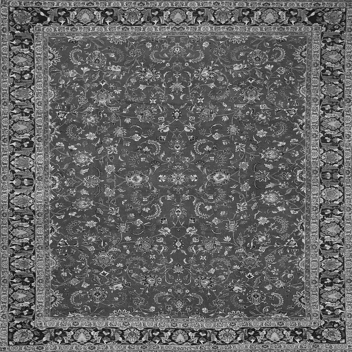 Serging Thickness of Persian Gray Traditional Rug, tr531gry