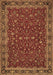 Machine Washable Persian Brown Traditional Rug, wshtr531brn