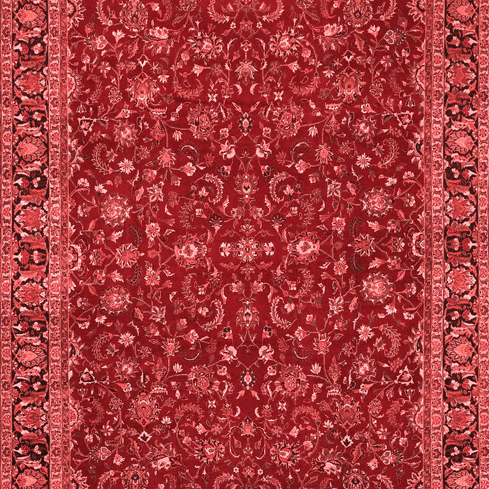 Machine Washable Persian Red Traditional Rug, wshtr531red