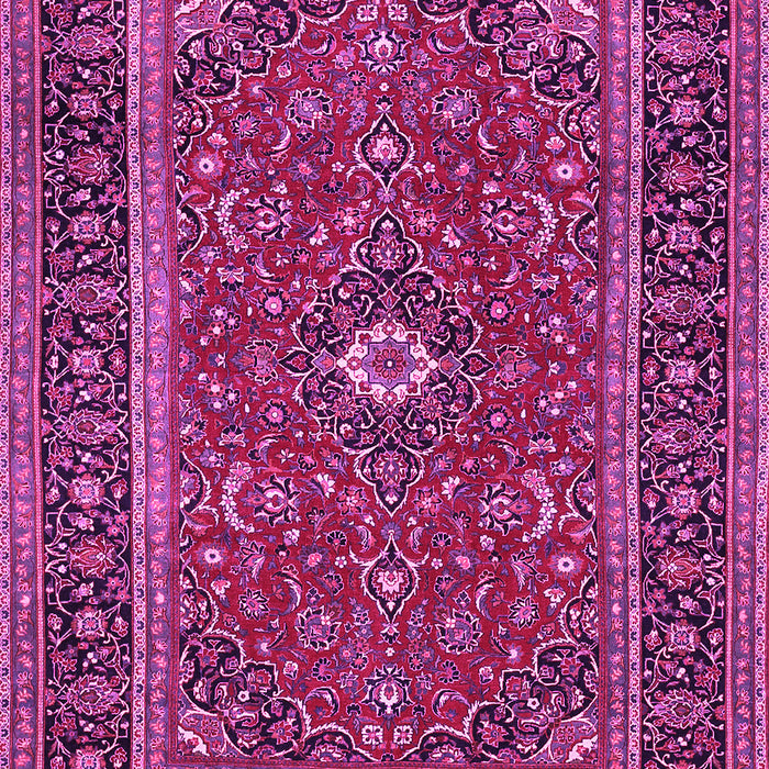 Machine Washable Persian Pink Traditional Rug, wshtr532pnk