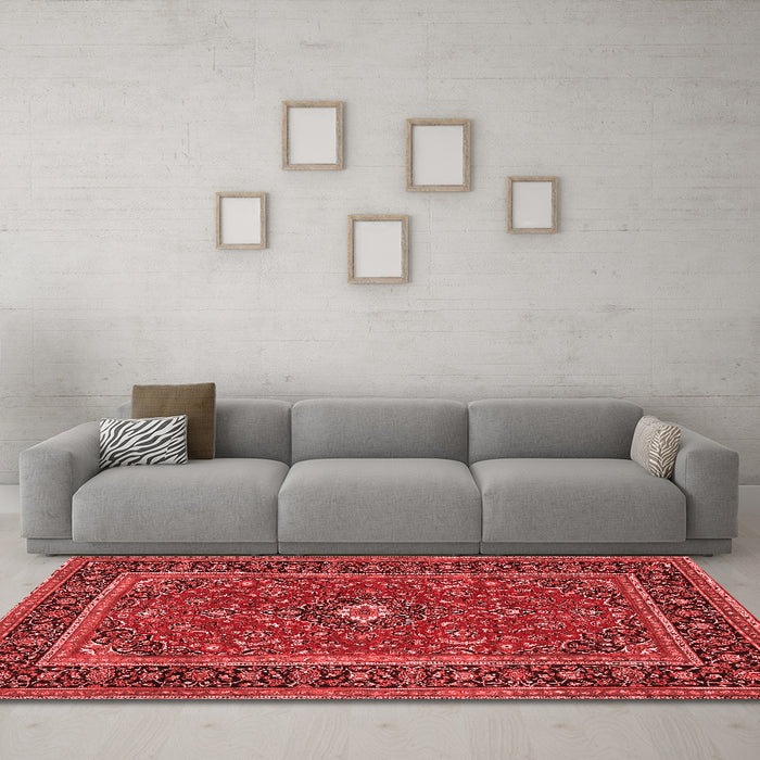 Traditional Red Washable Rugs