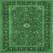 Square Persian Emerald Green Traditional Rug, tr532emgrn