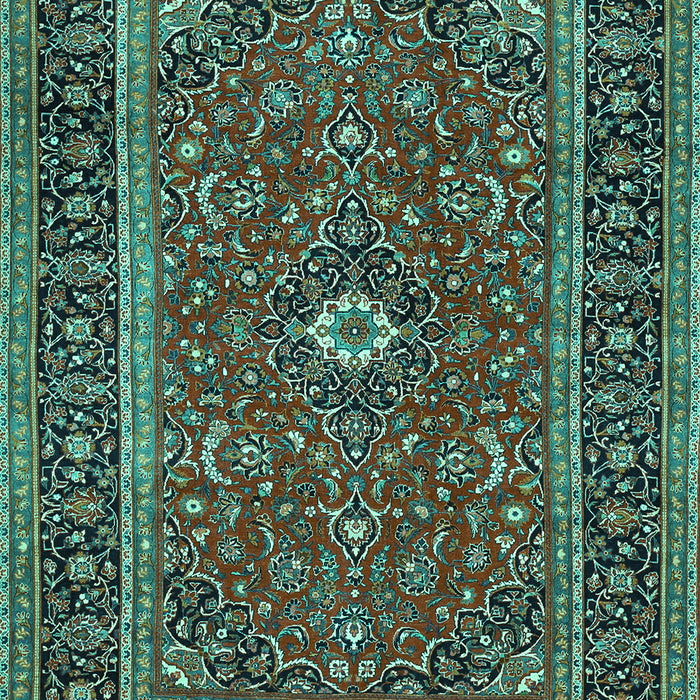 Machine Washable Persian Turquoise Traditional Area Rugs, wshtr532turq