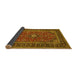 Sideview of Persian Yellow Traditional Rug, tr532yw