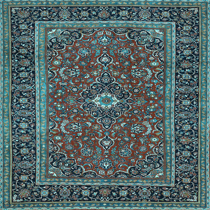 Square Persian Light Blue Traditional Rug, tr532lblu