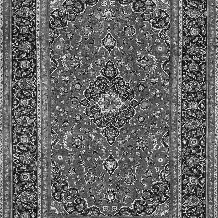 Serging Thickness of Machine Washable Persian Gray Traditional Rug, wshtr532gry