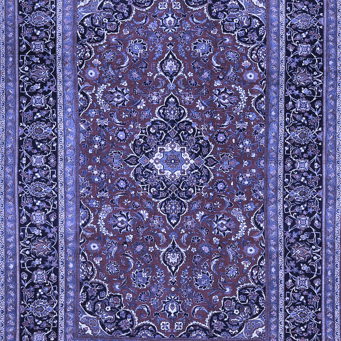 Machine Washable Persian Blue Traditional Rug, wshtr532blu