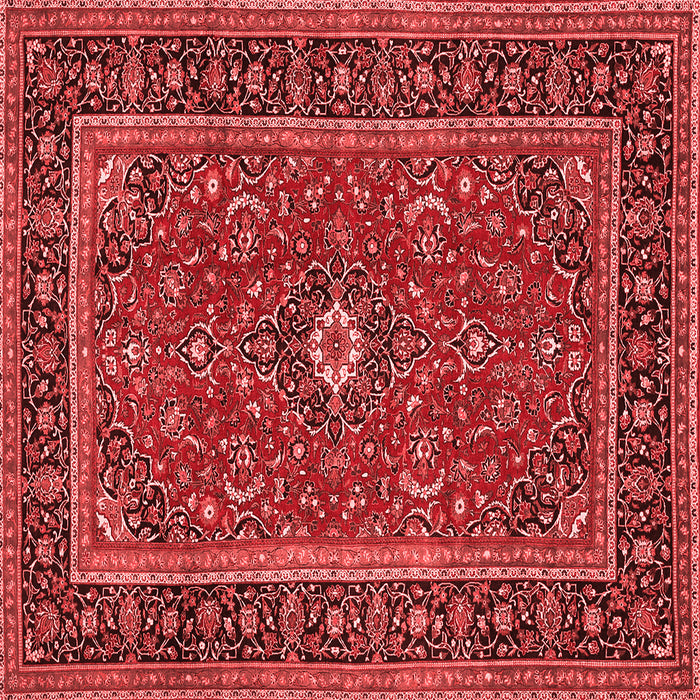 Machine Washable Persian Red Traditional Rug, wshtr532red