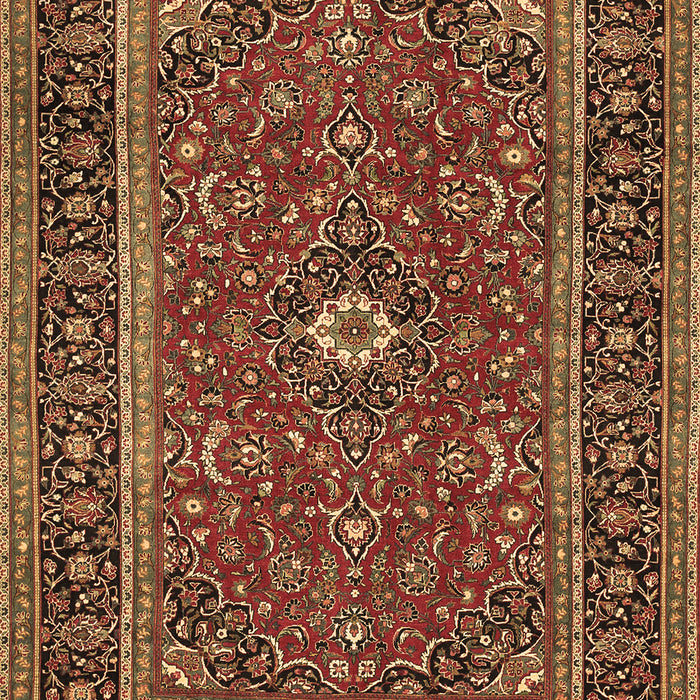 Machine Washable Persian Brown Traditional Rug, wshtr532brn
