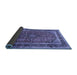 Sideview of Persian Blue Traditional Rug, tr533blu