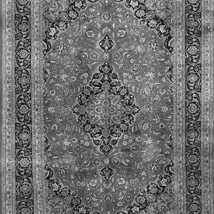 Serging Thickness of Machine Washable Persian Gray Traditional Rug, wshtr533gry