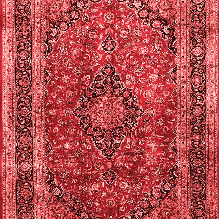 Machine Washable Persian Red Traditional Rug, wshtr533red