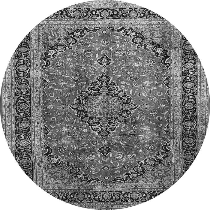Machine Washable Persian Gray Traditional Rug, wshtr533gry