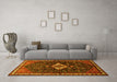 Machine Washable Persian Yellow Traditional Rug in a Living Room, wshtr534yw