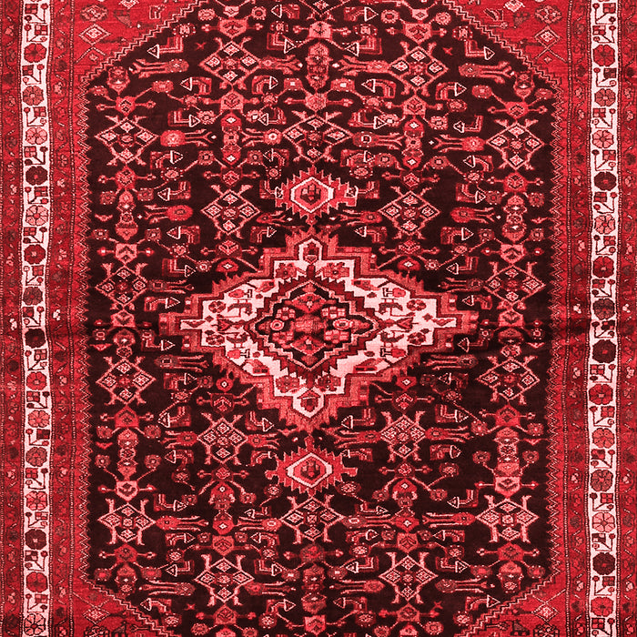 Machine Washable Persian Red Traditional Rug, wshtr534red