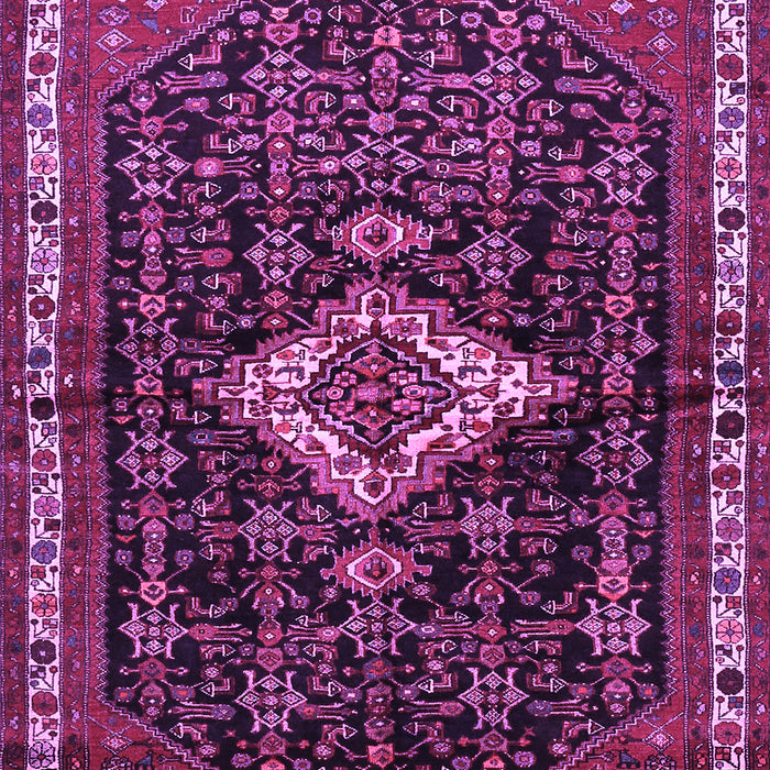 Machine Washable Persian Purple Traditional Area Rugs, wshtr534pur
