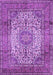 Medallion Purple Traditional Rug, tr535pur