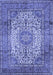 Medallion Blue Traditional Rug, tr535blu