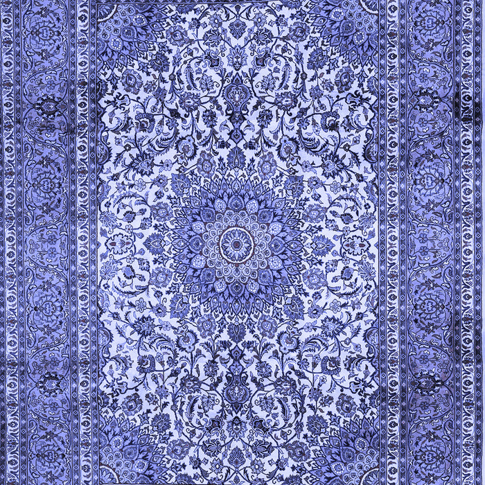 Medallion Blue Traditional Rug, tr535blu