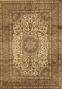 Medallion Brown Traditional Rug, tr535brn