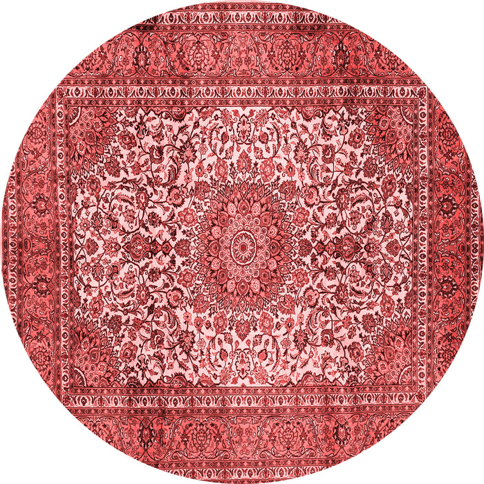 Medallion Red Traditional Rug, tr535red