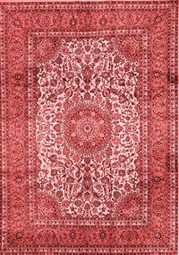 Medallion Red Traditional Rug, tr535red