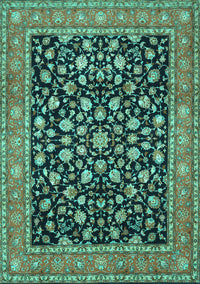 Persian Turquoise Traditional Rug, tr536turq