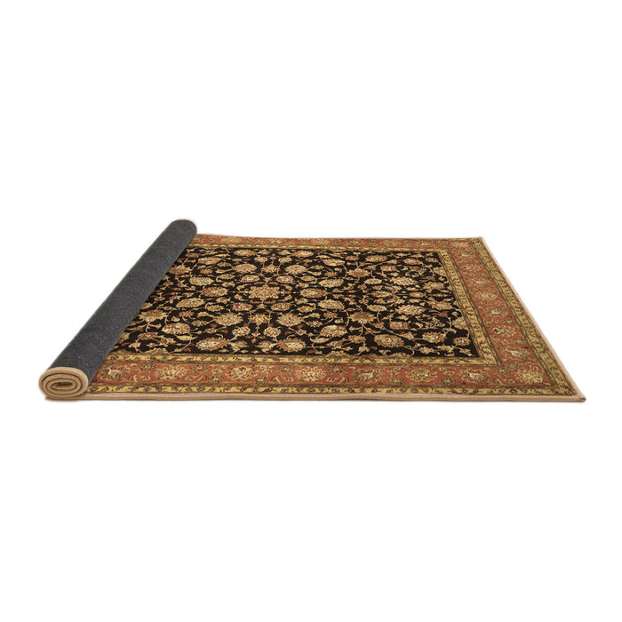 Sideview of Persian Brown Traditional Rug, tr536brn