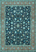 Machine Washable Persian Light Blue Traditional Rug, wshtr536lblu