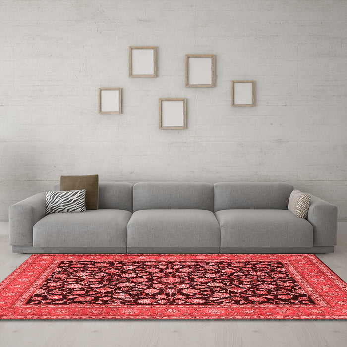 Traditional Red Washable Rugs