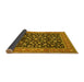 Sideview of Persian Yellow Traditional Rug, tr536yw