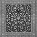 Serging Thickness of Persian Gray Traditional Rug, tr536gry