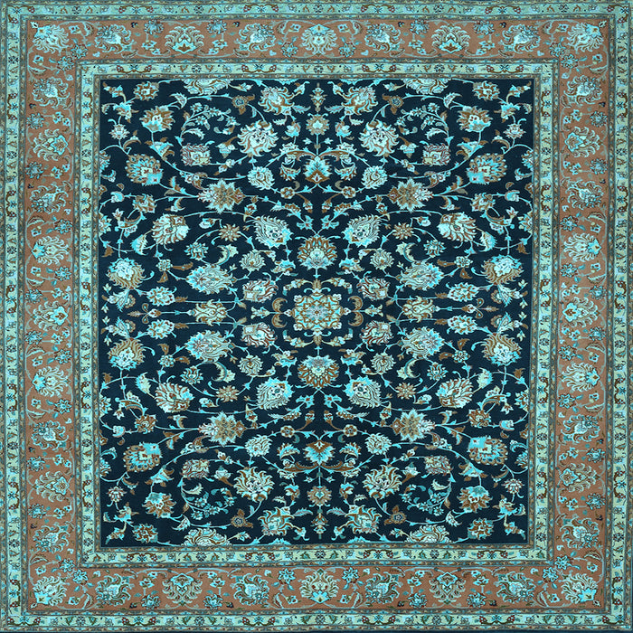 Square Persian Light Blue Traditional Rug, tr536lblu