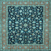 Square Persian Light Blue Traditional Rug, tr536lblu